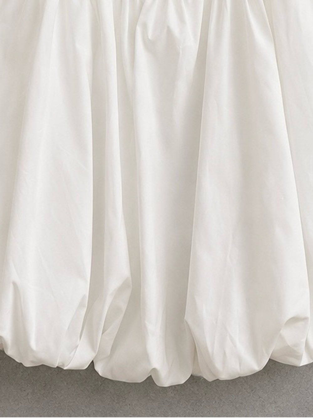 NWT Persaya White Bubble Hem Mini Dress Size L - Picture 4 of 6